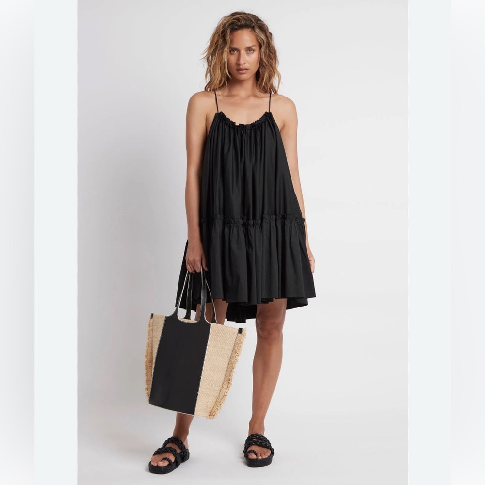 AJE MIDSUMMER SWING MINI DRESS BLACK SIZE 8 AUS / S U.S.